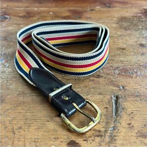 Vintage Elastic Striped Belt